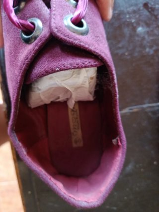 Scarpe con plateau bordeaux