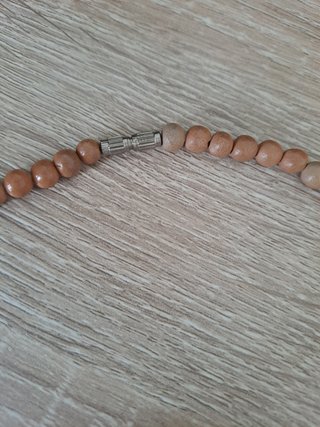 Collar artesanal de bolas de cerámica
