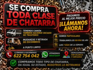 Se retira chatarra llegando a un acuerdo
