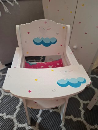 Trona de madera para bebé