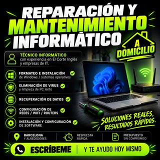 • Reparaciones Informáticas a Domicilio •