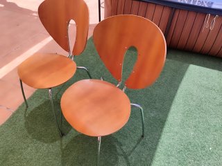 Sillas  madera y metal