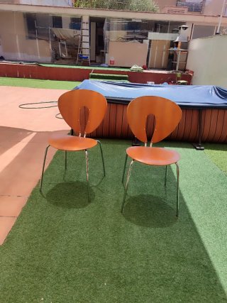 Sillas  madera y metal