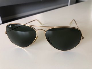 Gafas de Sol Ray-Ban Aviator Doradas Large