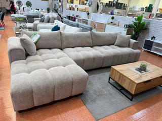 Sofá modular beige 333 cm