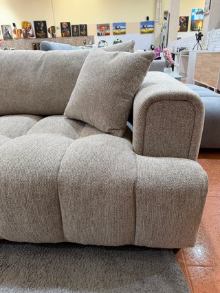 Sofá modular beige 333 cm