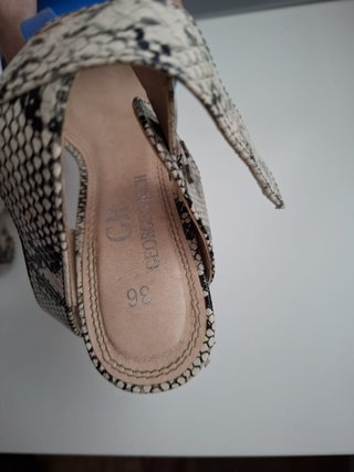 Sandalias Georges Rech Tacón Azul Multicolor