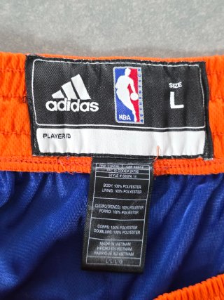 Shorts Adidas NBA New York Knicks Blu Arancione L