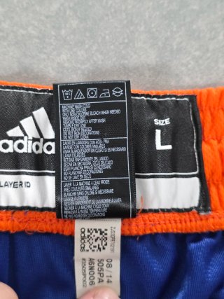 Shorts Adidas NBA New York Knicks Blu Arancione L