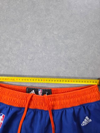 Shorts Adidas NBA New York Knicks Blu Arancione L