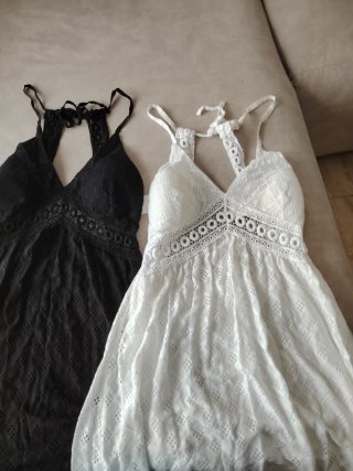 Vestido  negro y blanco