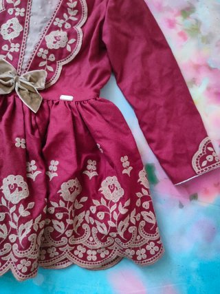 Vestido La Amapola Talle Bajo 6 Años