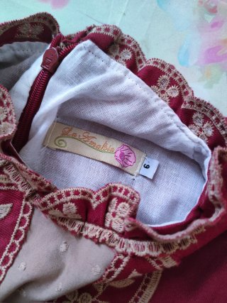 Vestido La Amapola Talle Bajo 6 Años