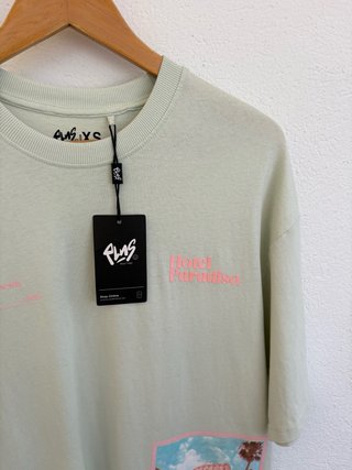 Camiseta Polinesia Oversize Gris Talla XS