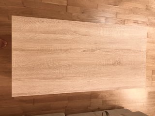Mesa de centro elevable madera y metal