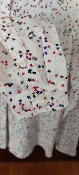Camisa de Mango con estampado de Estrellas Talla S