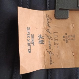 Pantalón skinny H&M Talla 42 Azul