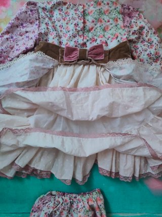 Vestido y braguita La Amapola 6 años