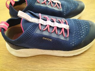 Zapatillas bambas Geox Niña Azul y Rosa