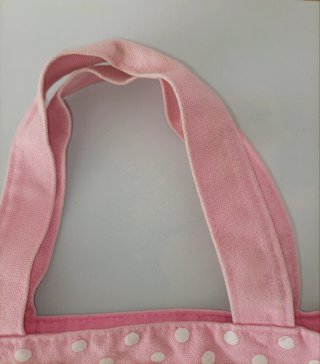 Bolso rosa infantil con perrito y corona