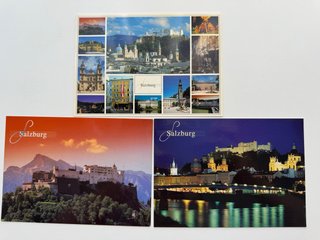 Lote de 3 Postales de Salzburgo