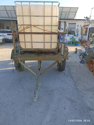 Carro para bidón de agua 1000L