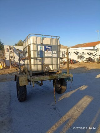 Carro para bidón de agua 1000L