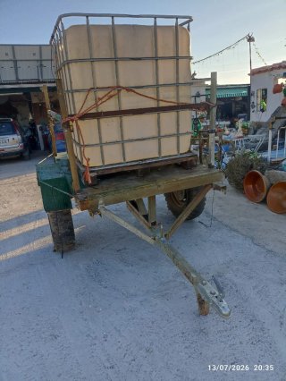 Carro para bidón de agua 1000L
