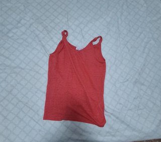 Top Coral Tirantes Nudo