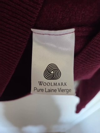 Jersey Lacoste Burdeos Lana virgen