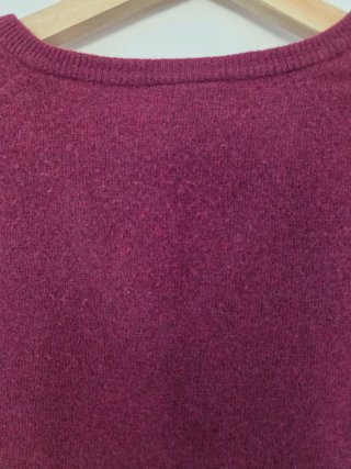 Jersey Lacoste Burdeos Lana virgen