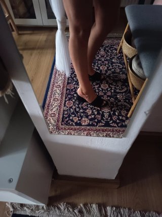 Sandalias Mule Tacón Stradivarius Negras