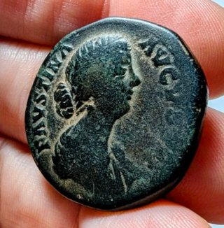 Sestercio Faustina II La Menor 161-176 d.C.