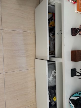 Mueble Salón TV Blanco y Negro