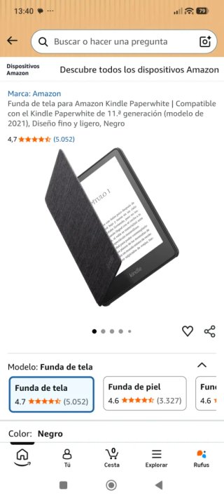 Funda Kindle Azul Marino Nueva