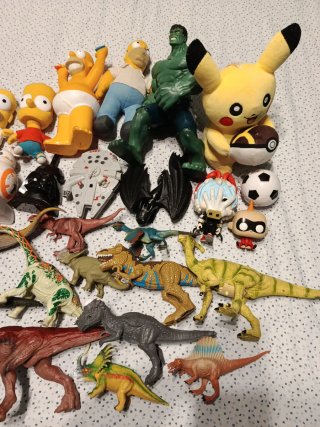 Lote Juguetes Figuras Acción y Dinosaurios