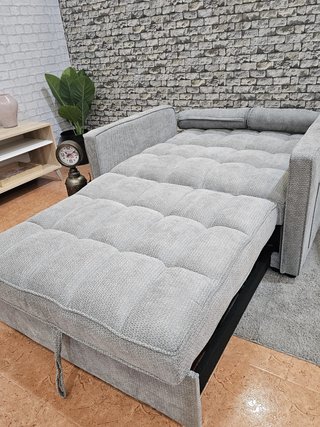 Sofá Cama Individual Gris