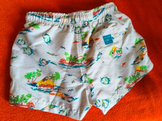 Bañador niño "Zara" estampado tropical.