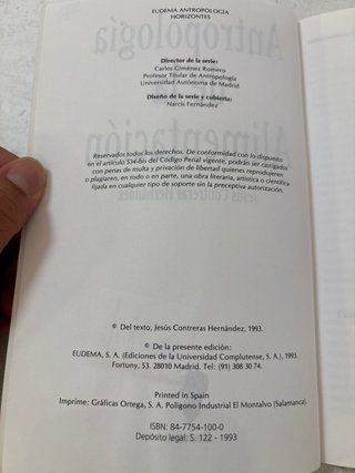 Antropología de la alimentación
