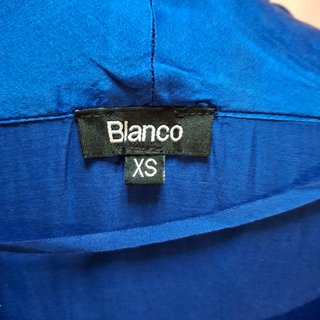 Vestido Azulón Satinado Talla Única Blanco