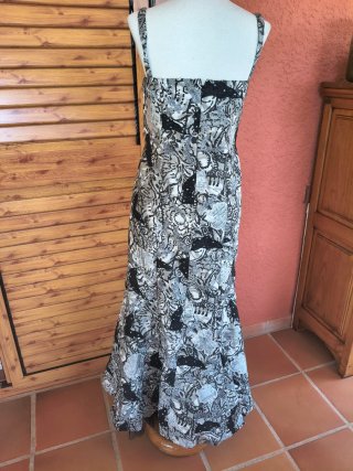 Vestido fiesta estampado