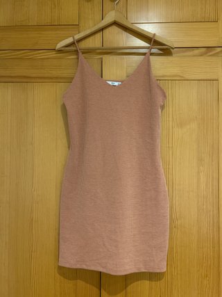 Vestido Mango corto salmón