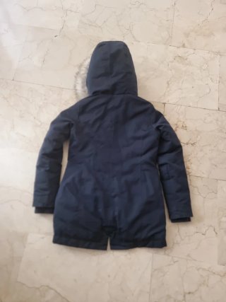 Abrigo Hollister plumas azul