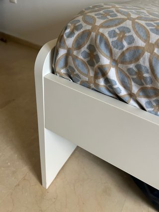 Estructura cama 90cm + colchón