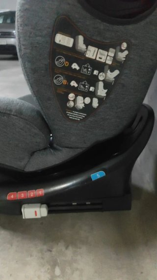 Silla de coche grupo 1/2/3 negra