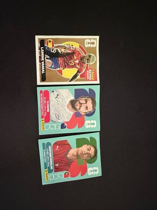 Lamine Yamal, Tim Payne, Cristiano Ronaldo Panini