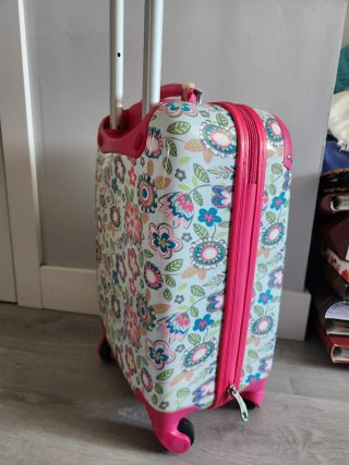 Maleta de cabina con estampado floral
