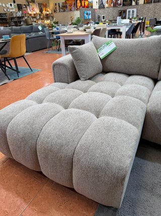 Sofá Chaise Longue Familiar Beige/Gris
