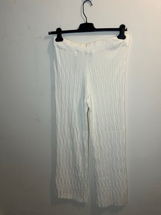 Conjunto Zara Camiseta L Pantalón XL Blanco