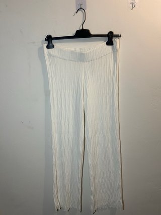 Conjunto Zara Camiseta L Pantalón XL Blanco